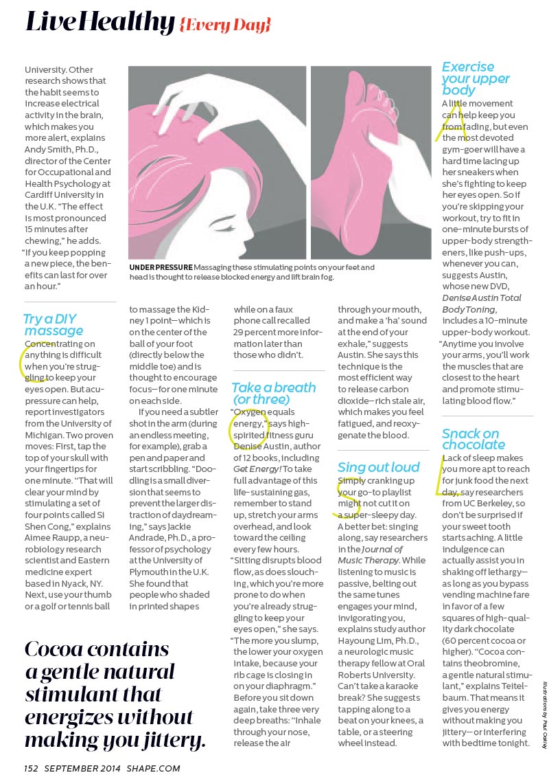 Live Healthy magazine spread